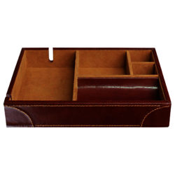 Dulwich Designs Heritage Valet Tray Brown